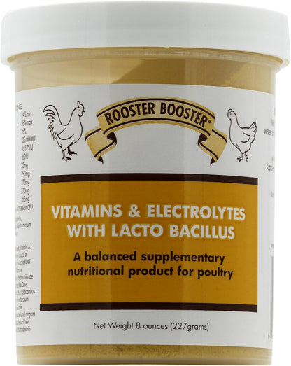 Rooster Booster Vitamins and Electrolytes with Lactobacillus, Natural, 227 g