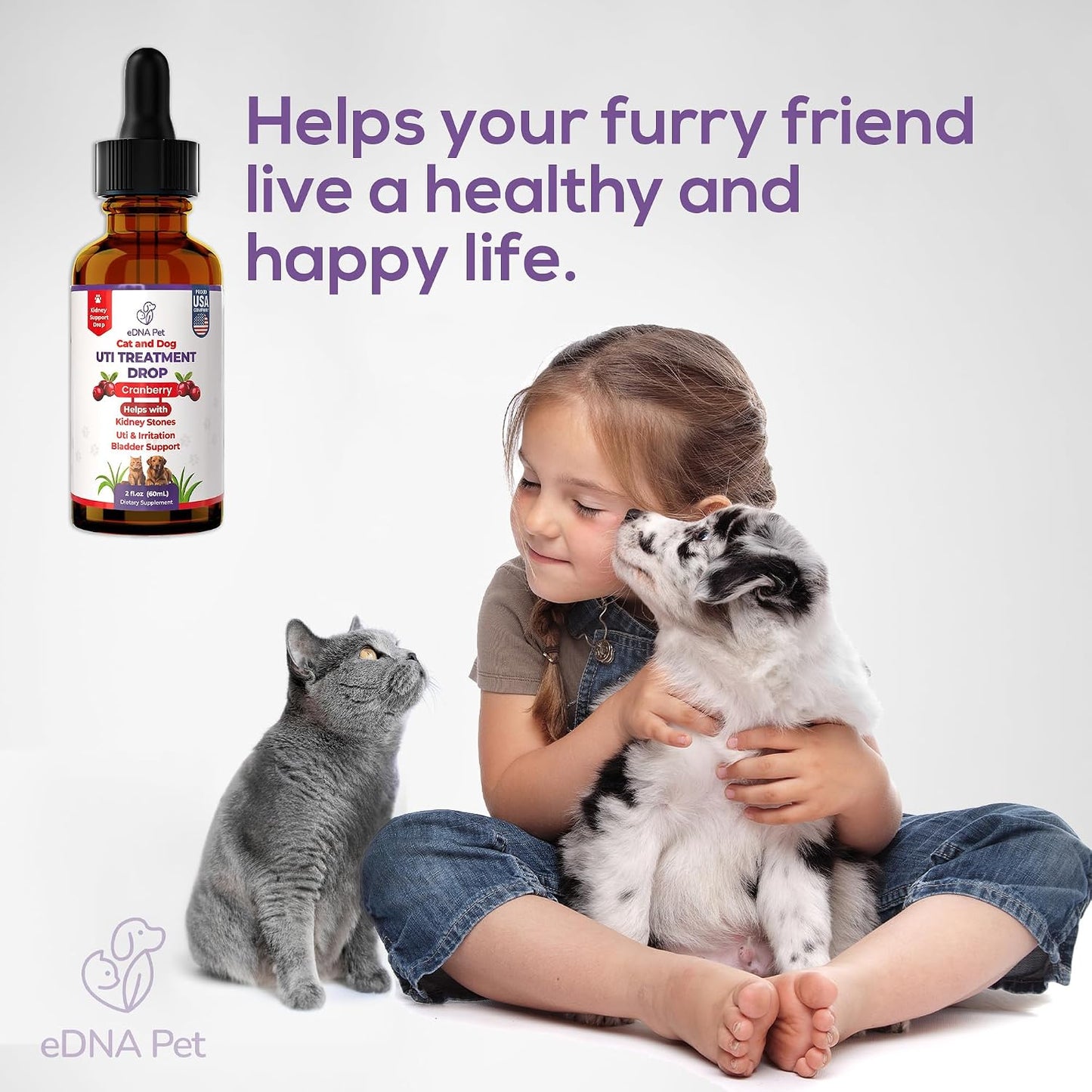 EDNA HOME Cranberry Urinary Support Drops for Dogs and Cats – 60 ml - görsel 6