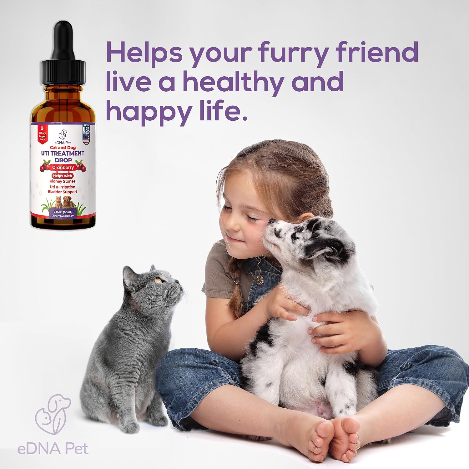 EDNA HOME Cranberry Urinary Support Drops for Dogs and Cats – 60 ml - görsel 6
