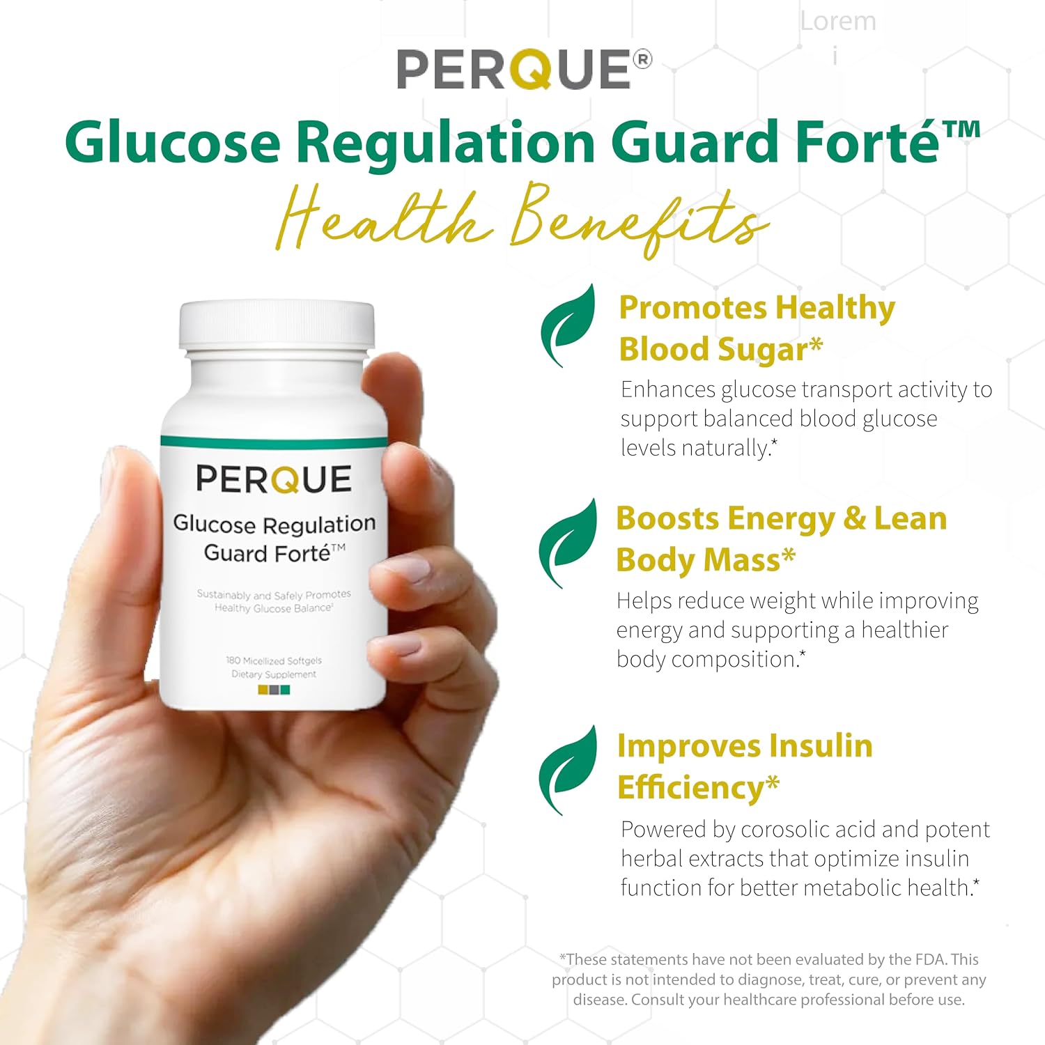 Perque Glucose Regulation Guard Forte - 180 Softgels - görsel 2