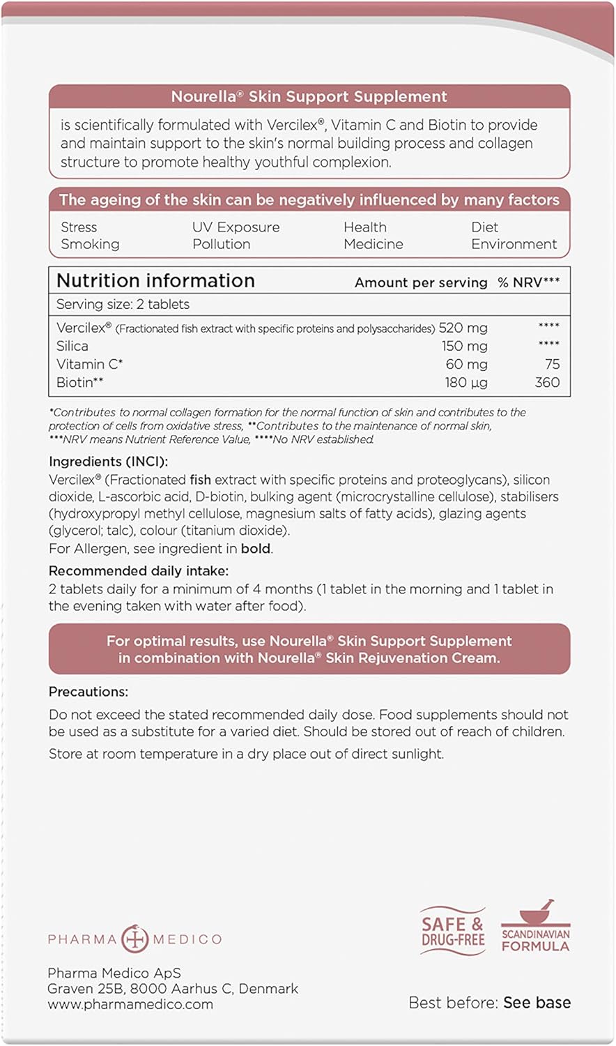 Nourella Tables Active Skin Support Supplement Tablet - görsel 3