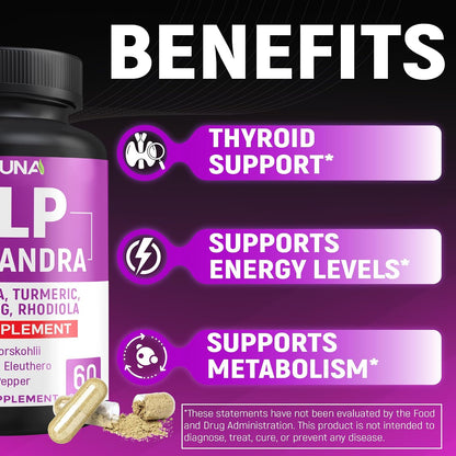 Kelp Capsules with Kelp, Schisandra, Ashwagandha and More – 120 Capsules (Pack of 2)