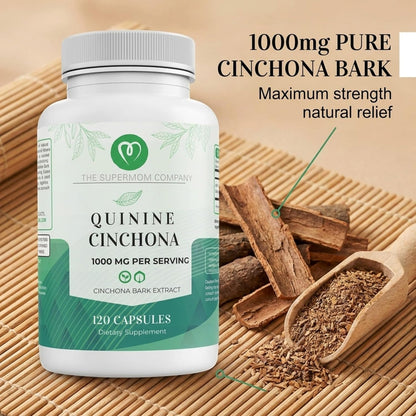 Quinine Cinchona Bark Extract 1000 mg – Herbal Food Supplement – 120 Capsules