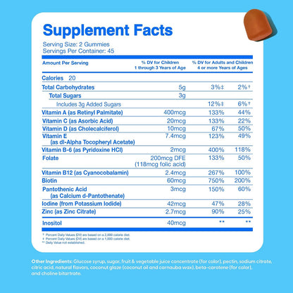 Feel Great Kids Multivitamin Gummies - Citrus & Strawberry Flavoured - 45-Day Supply