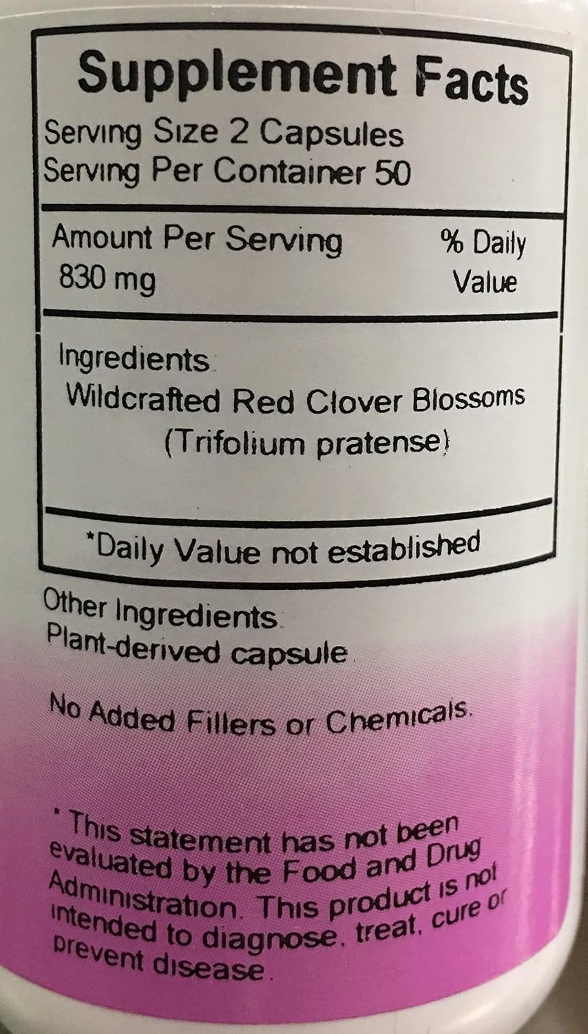 Red Clover Blossoms - 100 Vegicaps by Christopher's Original Formulae - görsel 3