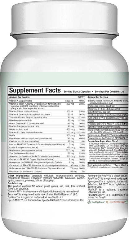 Maxi Health Women's Multivitamin 50 Plus – Daily Multivitamin with Vitamin B12, A, D, C, Zinc and Magnesium – Non-GM (60 Capsules)