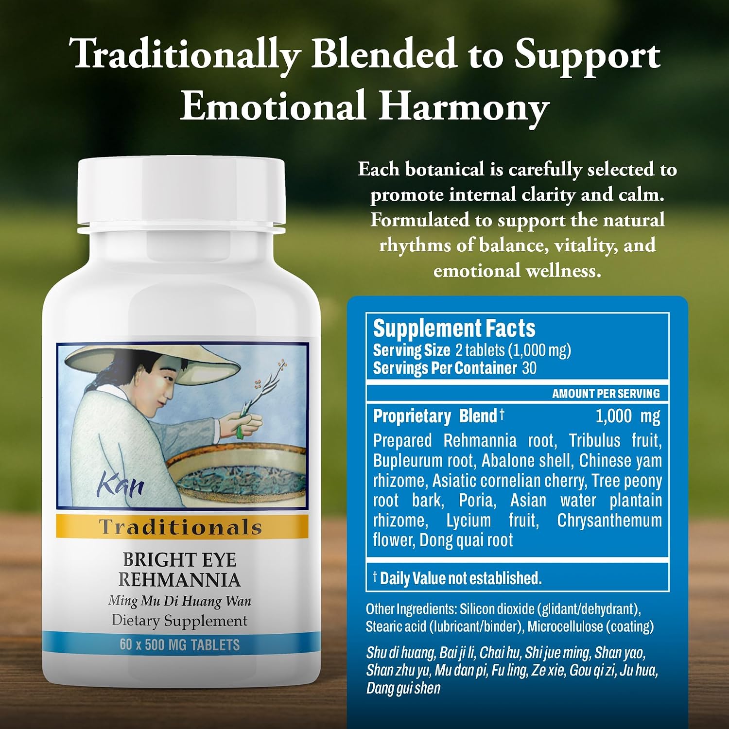 Kan Herbs Bright Eye Rehmannia, 60 Tablets - görsel 3