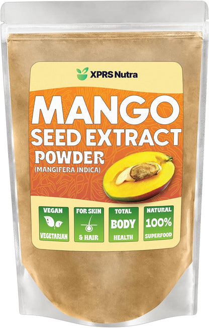 XPRS Nutra Mango Seed Extract Powder - Premium Mango Seeds (Mangifera Indica) - Non-GMO Wild Extract, Vegan Friendly (113 g)