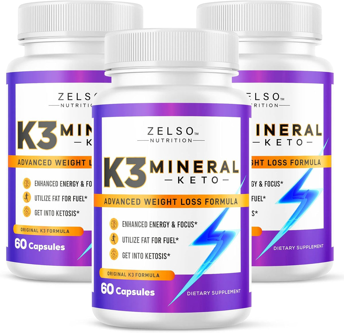 ZELSO K3 Mineral Weight Loss Pills (2 Pack) - 2 Months Supply - görsel 9