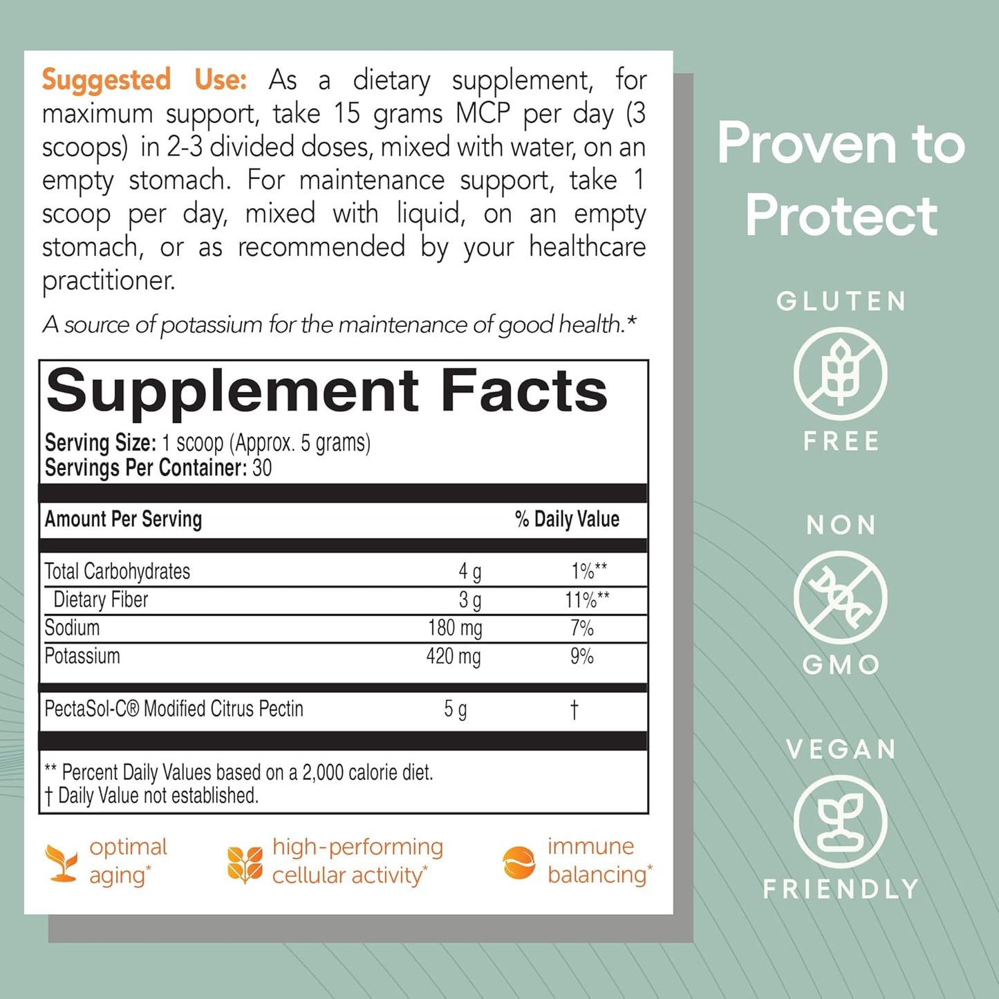 PectaSol Modified Citrus Pectin – 150g Powder – Total-Body Health Supplement - görsel 6