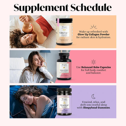 Winged Wellness Balanced Babe - Hormone Balance & Oestrogen Detox Supplement for Women with DIM & Milk Thistle, 60 Capsules