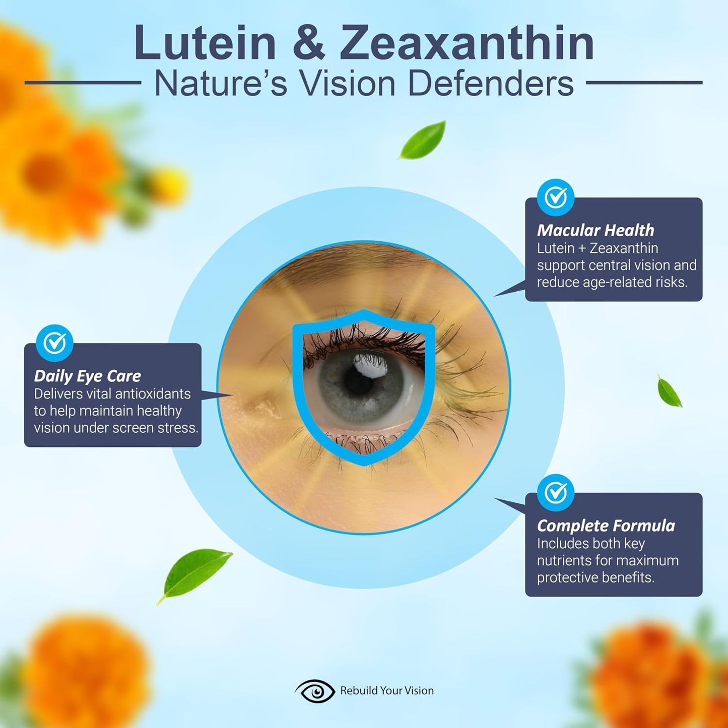 Ocu-Plus Formula – Eye Health Supplement with Lutein & Zeaxanthin – 60 Capsules - görsel 6