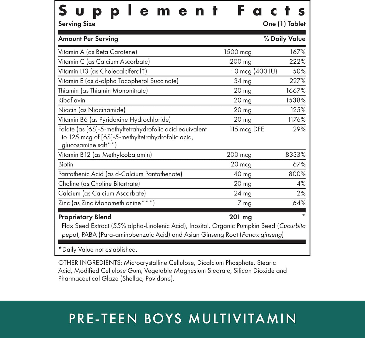 Michael's Health Pre-Teen Boys Daily Multivitamin, 60 Vegetarian Tablets - görsel 2