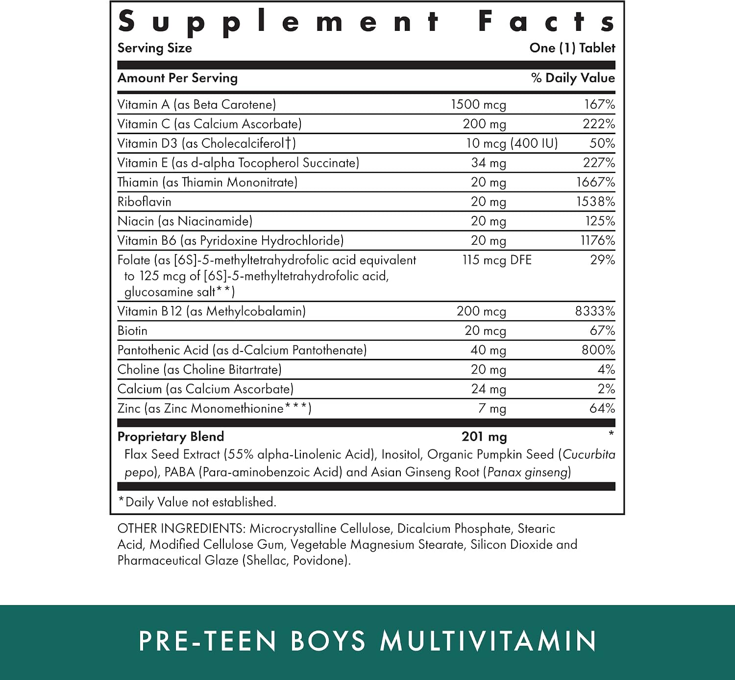 Michael's Health Pre-Teen Boys Daily Multivitamin, 60 Vegetarian Tablets - görsel 2
