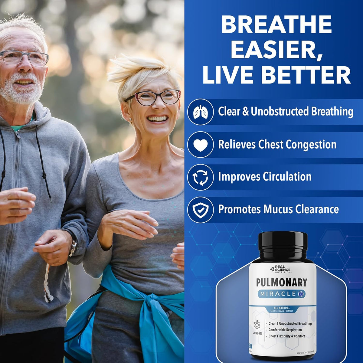 Pulmonary Miracle Lung Support Capsules - Lung Support Supplement with Vinitrox & GABA for Respiratory Wellness, 60 Caps (3-Pack) - görsel 2