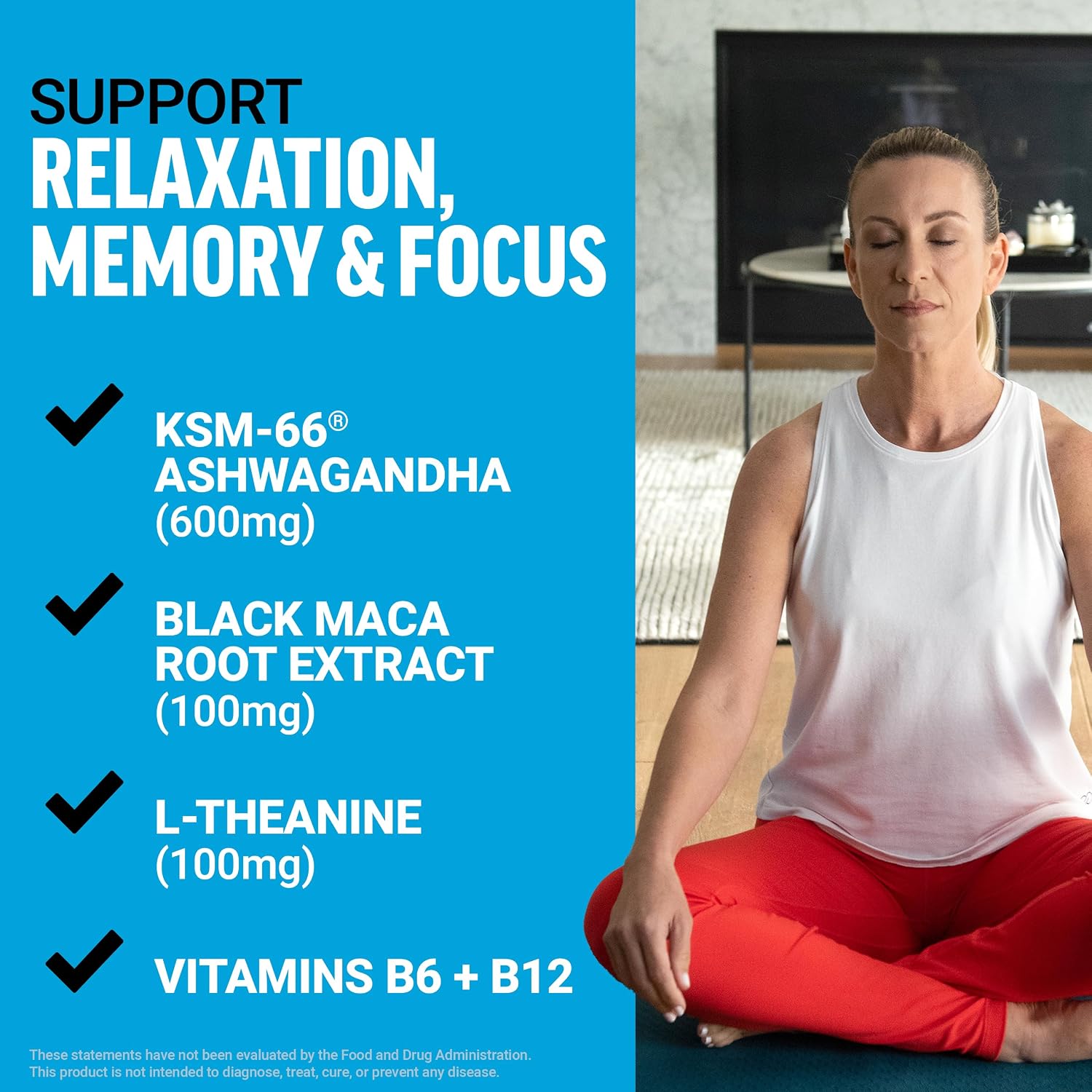 Force Factor Amazing Ashwa, KSM-66 Ashwagandha Supplement for Stress Support, Focus, Memory, Immune Support, With Vitamins, Minerals & Antioxidants, Cortisol Supplements for Women, 360 Tablets (3-Pack) - görsel 5
