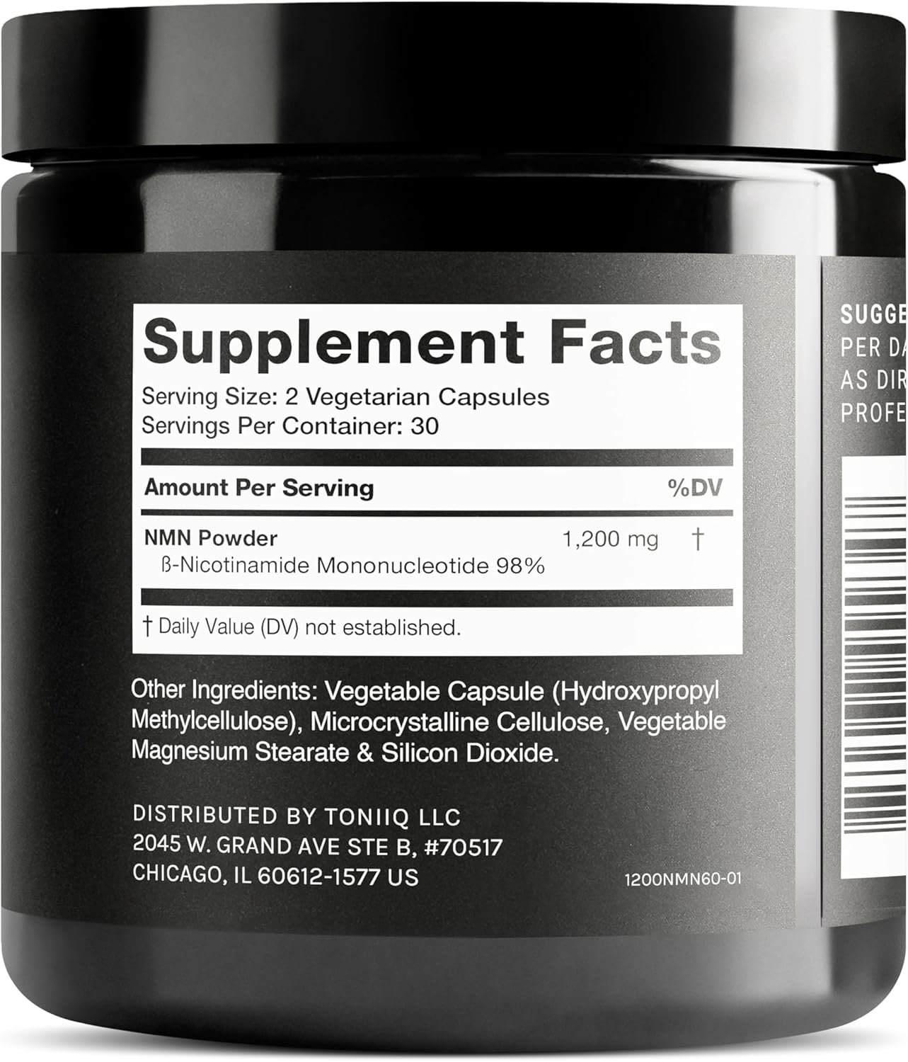 Toniiq NMN Supplement - 1200mg, 98% Purity, Stabilised, 60 Capsules - görsel 8