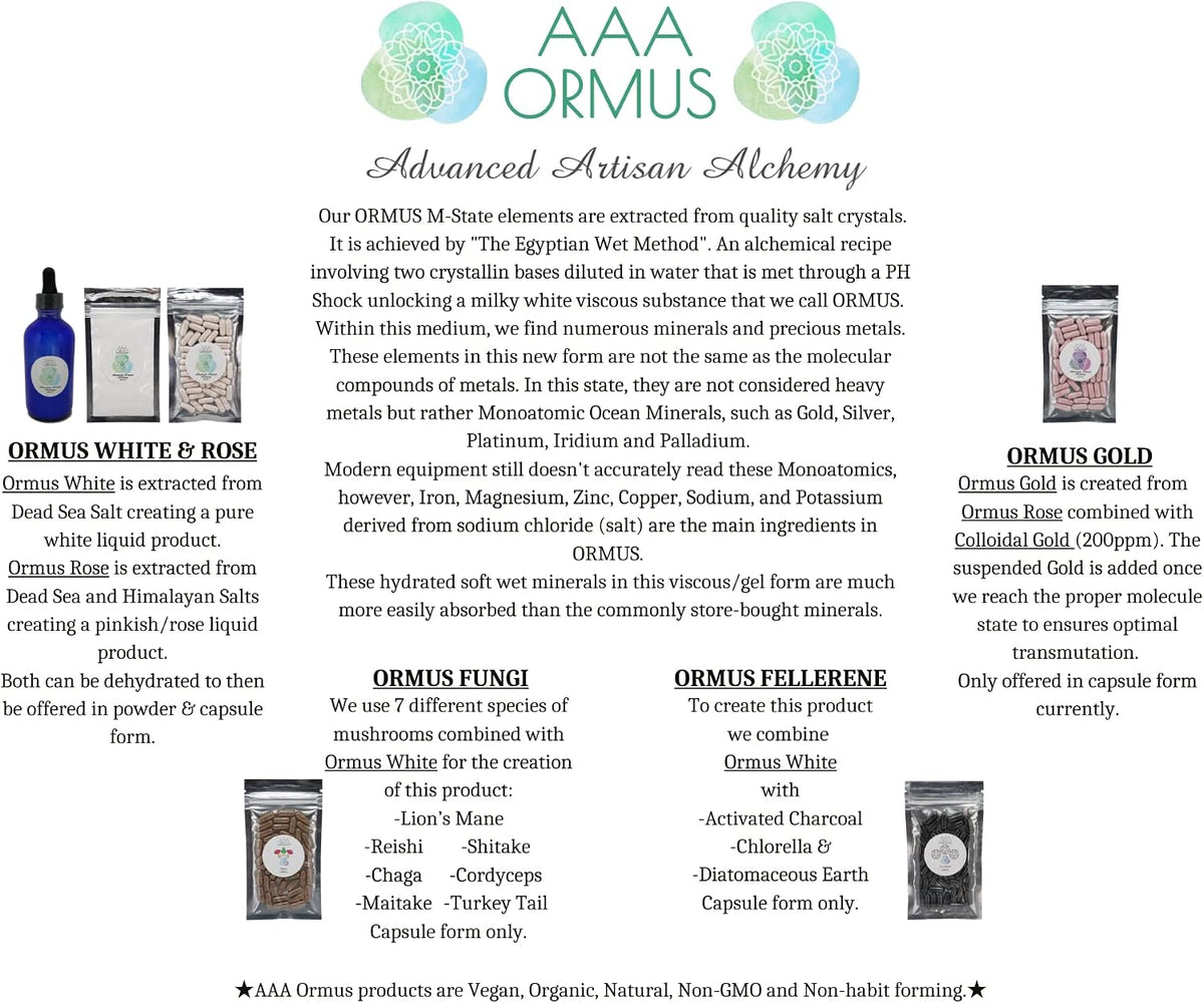 AAA Ormus Rose Capsules – Premium Ocean Mineral Blend (60 Count, Vegan) - görsel 6