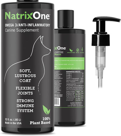 NatrixOne 100% Pure Camelina Oil for Dogs, 946 ml