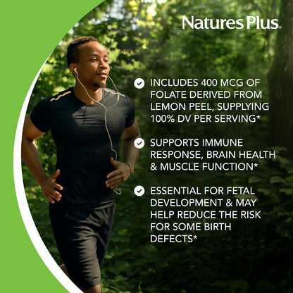 NaturesPlus Source of Life Garden Folate – Organic Folate from Lemon Peel, 60 Capsules – Image 3