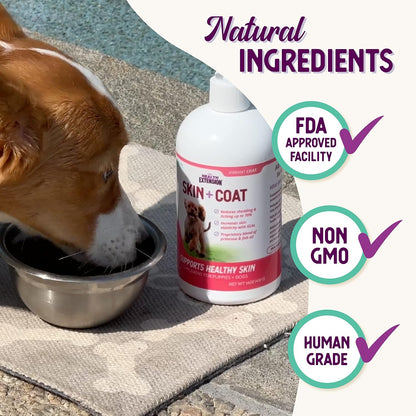 Health Extension Skin & Coat Supplement for Dogs and Puppies, 473 ml