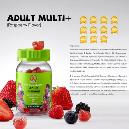 SUNGIVEN Women's Multivitamin Gummy Pack – 3-Step Support for Hair & Skin with KSM-66 Ashwagandha, Berry Flavour, 90 Gummies (15-Day Supply)