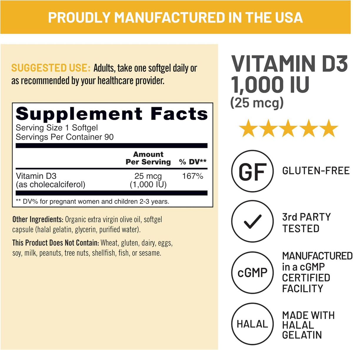 NatureWise Vitamin D3 1000 IU (25 mcg) Mini Softgels – Immune Support, Muscle Function & Bone Health - görsel 7