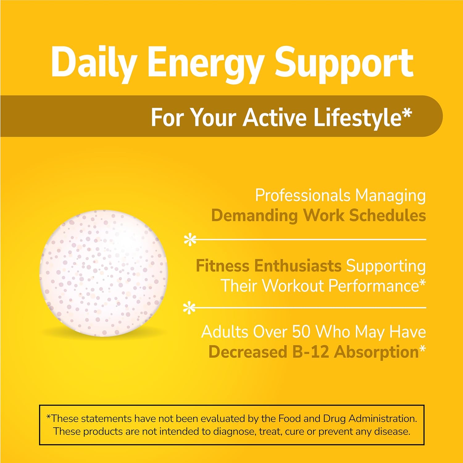 21st Century B12 2500 mcg Quick Dissolve, Energy Support, Cherry Flavour, 110 Tablets - görsel 3