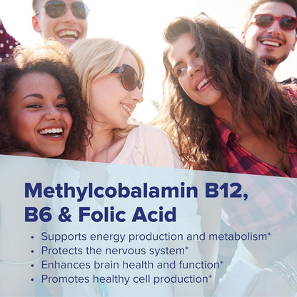 Superior Source No Shot Vitamin B12 Methylcobalamin 10000 mcg, B6 & Folic Acid 1200 mcg - Supports Normal Energy & Heart Health - 30 Sublingual Tablets