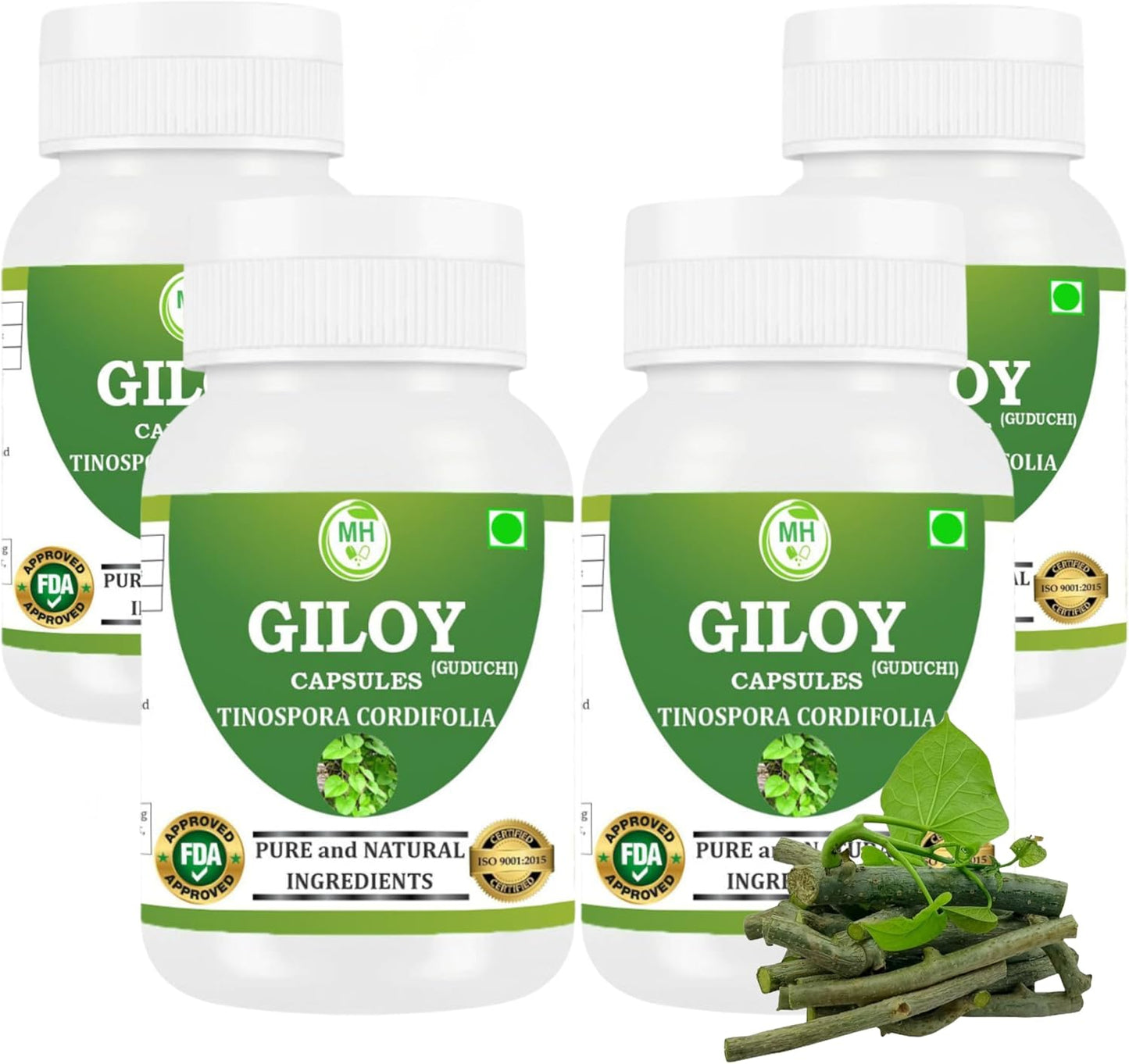 Morsan's Giloy (Tinospora Cordifolia) Capsules, Pack of 60 x 500 mg Veg Capsules - görsel 9
