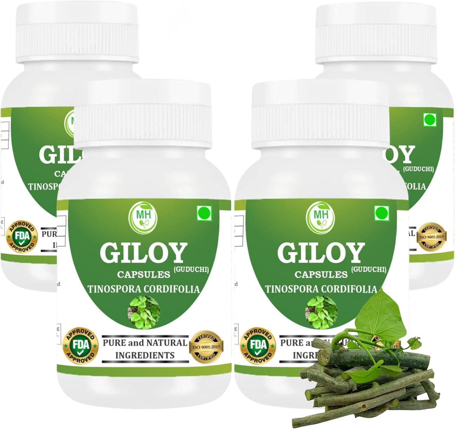 Morsan's Giloy (Tinospora Cordifolia) Capsules, Pack of 60 x 500 mg Veg Capsules - görsel 9