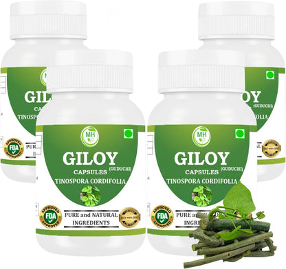 Morsan's Giloy (Tinospora Cordifolia) Capsules, Pack of 60 x 500 mg Veg Capsules