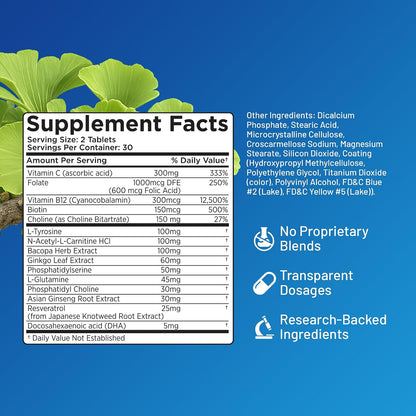 Provasil Maximum Strength Brain Supplement - 60 Tablets