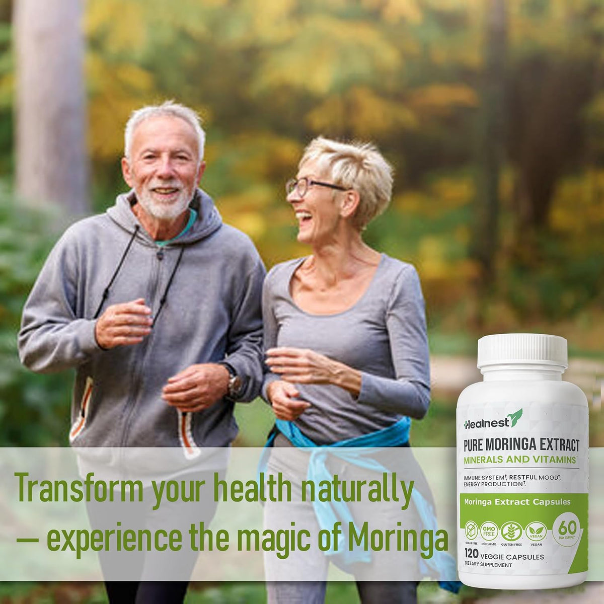 Pure Moringa Extract Capsules – 20:1 Potent Formula – Vegan Superfood Supplement – 120 Capsules - görsel 8