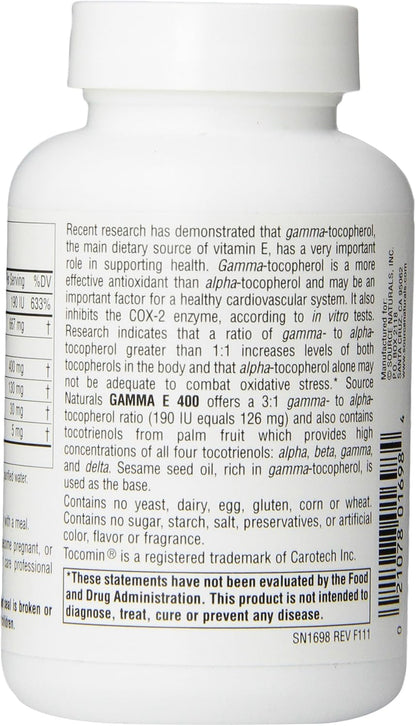 Source Naturals Gamma E 400 - 60 Softgels