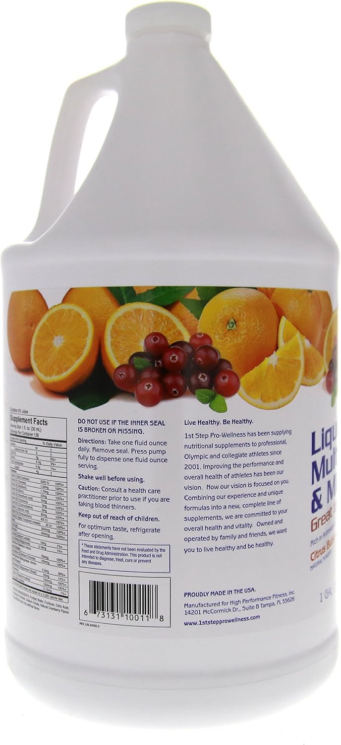 1st Step For Energy Vitamins and Minerals Liquid Supplement - Citrus Flavour (3.78 Litres) - görsel 6