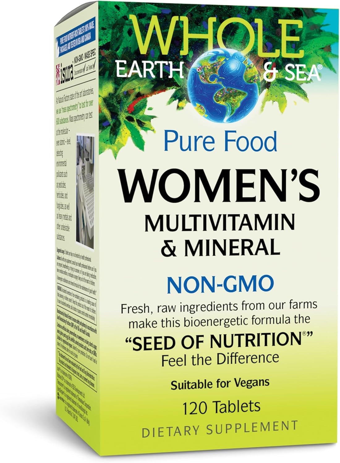 Whole Earth & Sea Women's Multivitamin & Mineral - Whole Food Supplement, Vegan, 60 Tablets - görsel 10