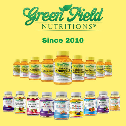 Greenfield Nutritions Halal Prenatal Gummies with DHA and Folic Acid – Essential Prenatal Multivitamin – 17 Vitamins for Mum-to-Be – Easy to Swallow