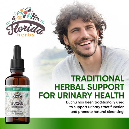 Buchu Tincture, Organic Buchu Extract (Agathosma Betulina) Dried Leaf Health Supplement, Non-GMO in Cold-Pressed Organic Vegetable Glycerine 2 oz, 670 mg