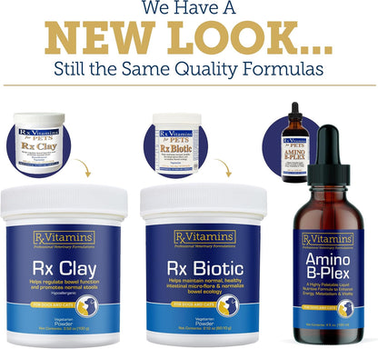 Rx Vitamins Amino B Plex Cat and Dog Supplement - Vitamin B Complex Liquid Plus Amino Acids - Appetite Booster and Weight Gainer - 2 oz