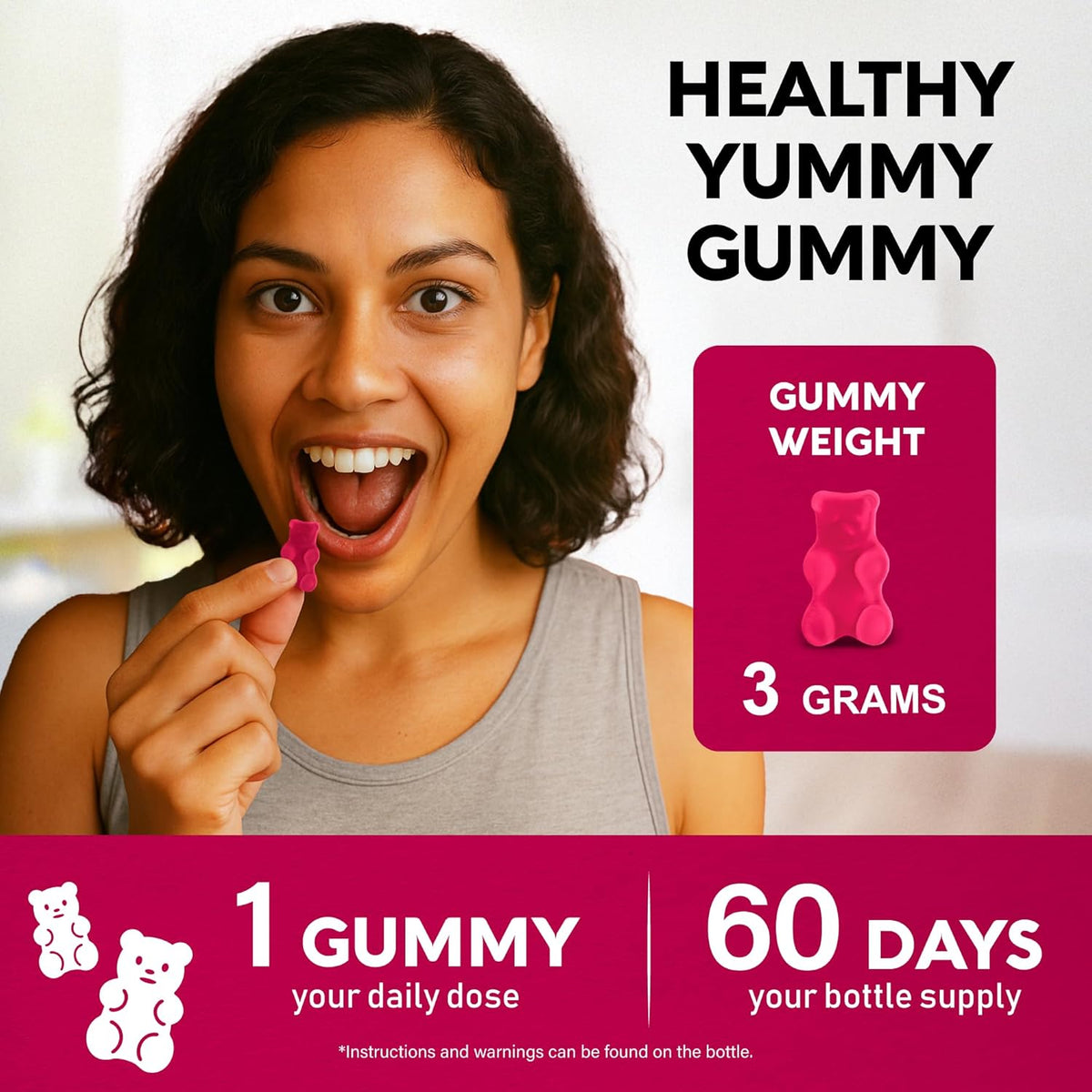 Vitamin B-Complex Gummies – Energy & Brain Support – Vegan – 60 Count - görsel 9
