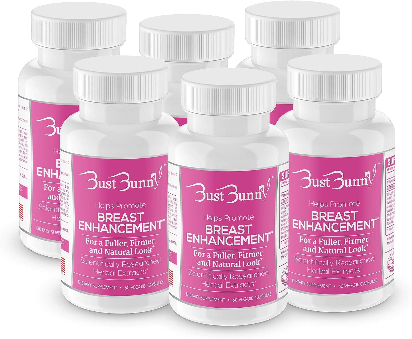 Bust Bunny Bust Enhancement Pills – 6 Month Supply - görsel 1