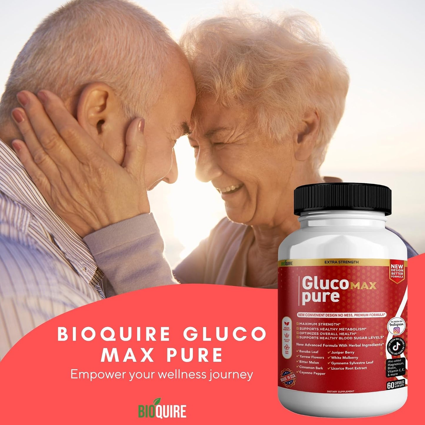 Gluco Max Pure Ultra – Maximum Strength Blood Glucose Support Supplement (60 Capsules) - görsel 8