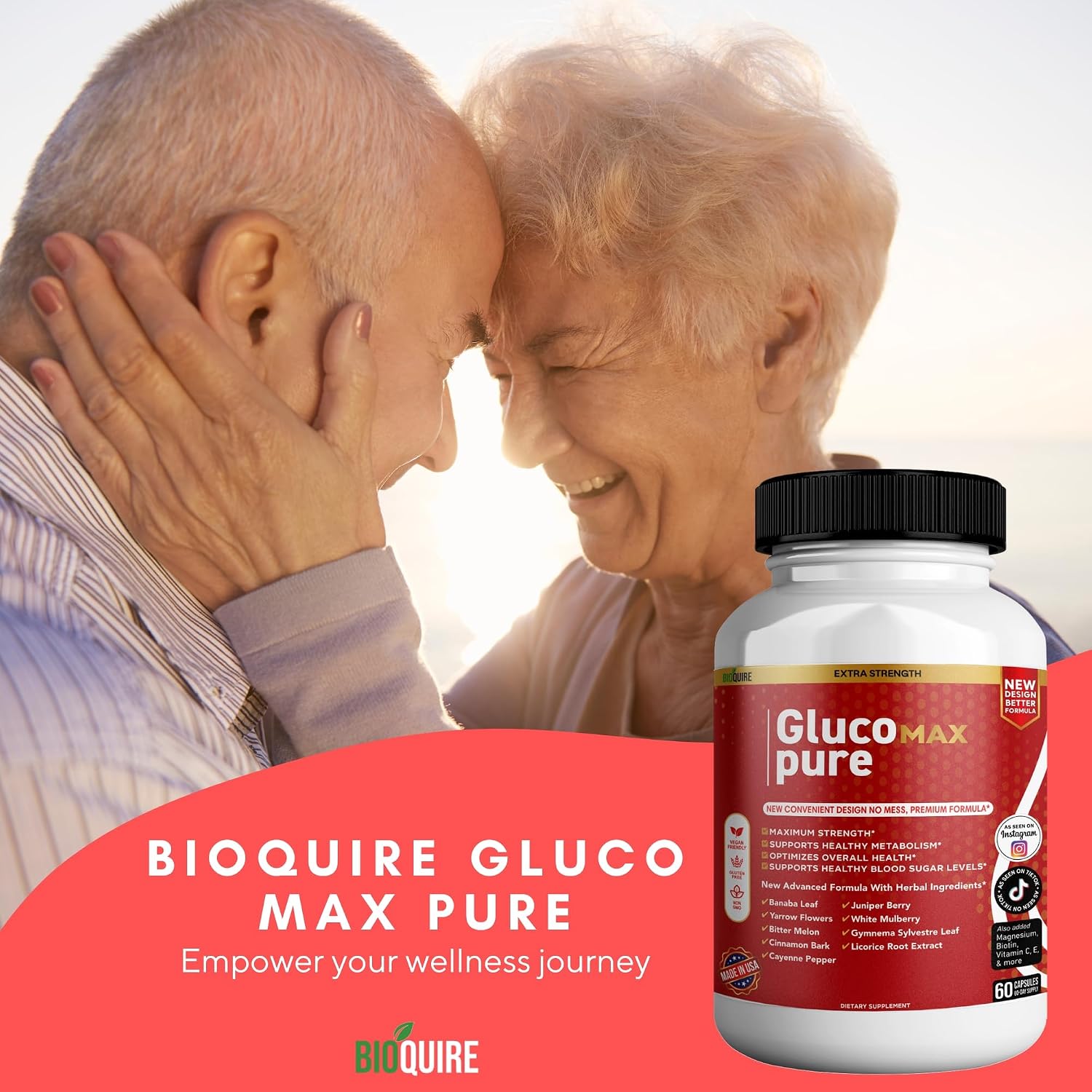 Gluco Max Pure Ultra – Maximum Strength Blood Glucose Support Supplement (60 Capsules) - görsel 8