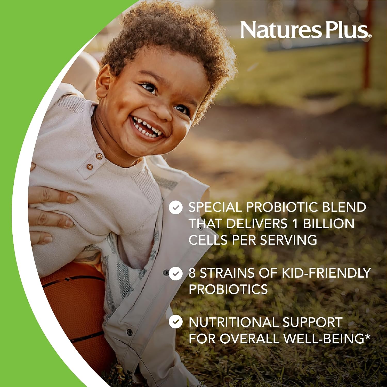 NaturesPlus Animal Parade AcidophiKidz - Berry Flavour - 90 Chewable Tablets - Children's Probiotic with FOS & Grape Seed - görsel 4
