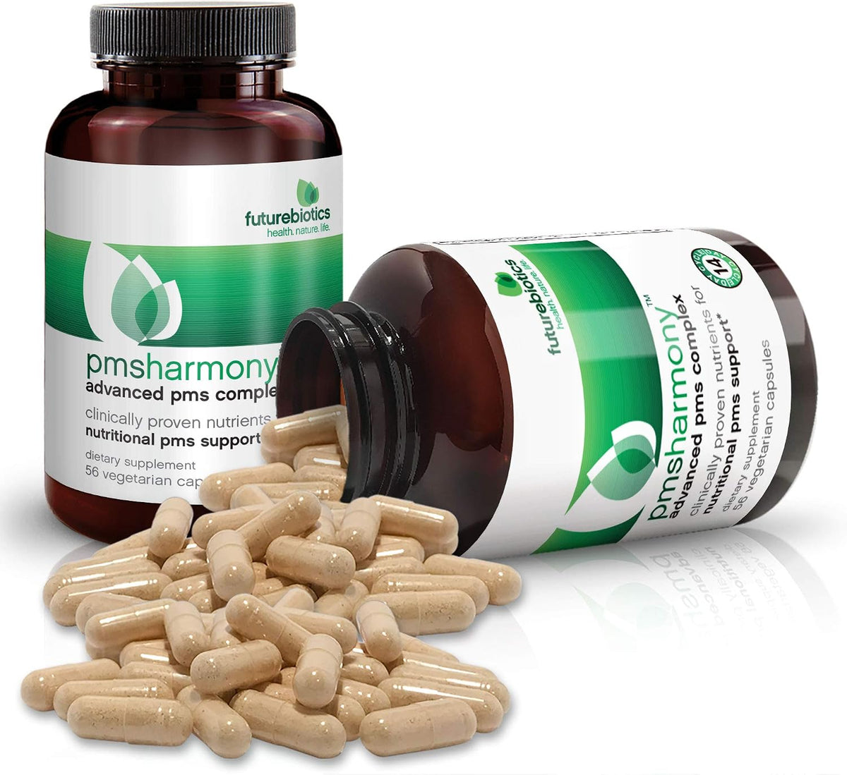 Futurebiotics Pmsharmony Veg Capsules – Hormone Balance Support with Organic Ingredients, 56 Capsules - görsel 5