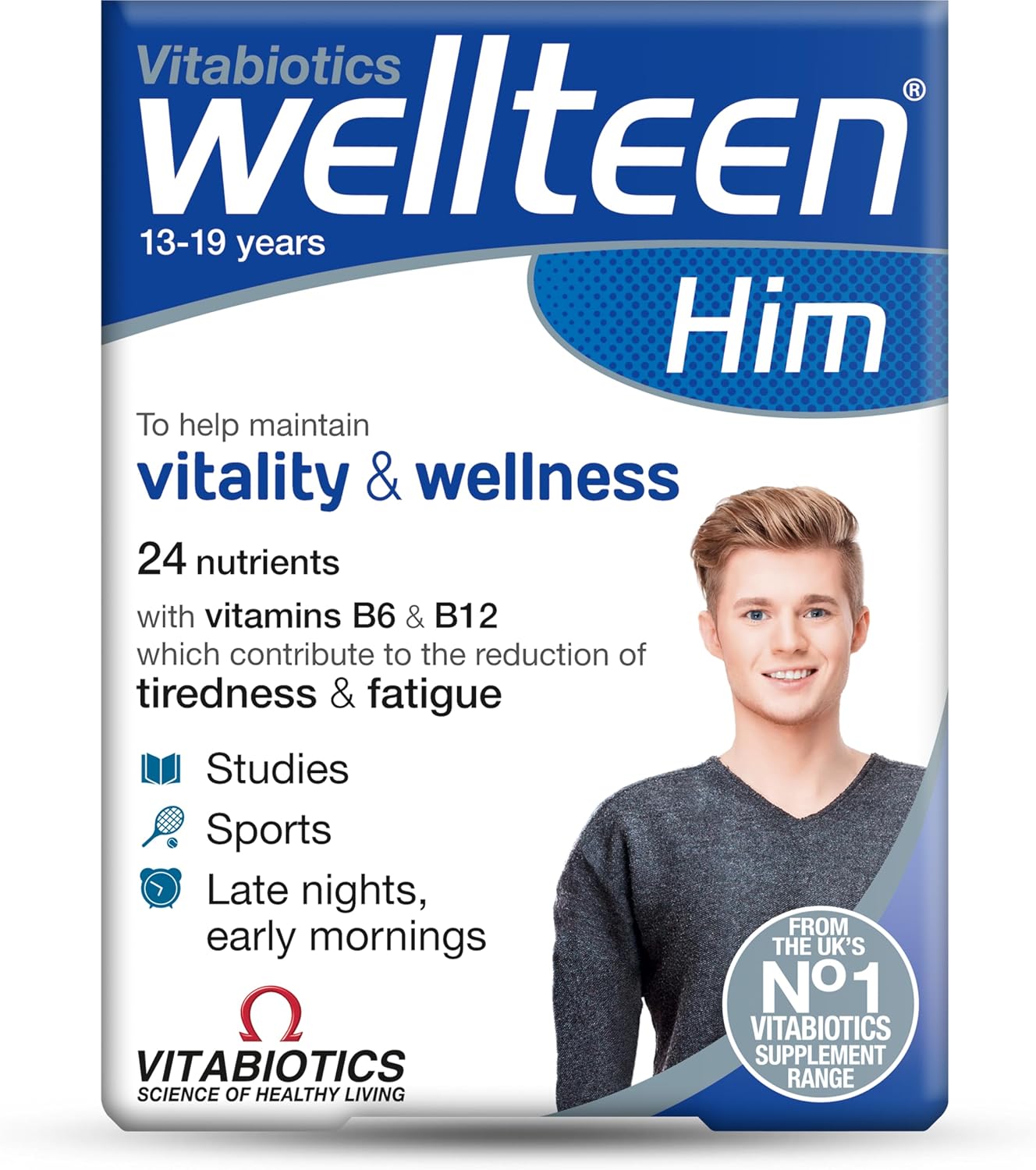 Wellteen by Vitabiotics Him Tablets, 30 Tablets - görsel 1