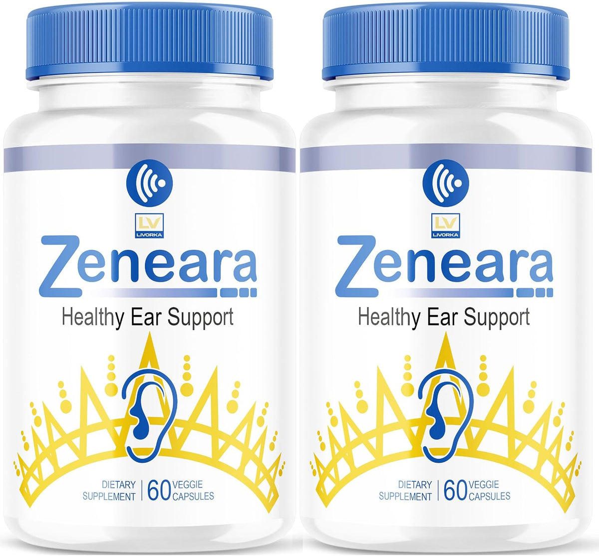 Zeneara Ear Health Support Supplement (2 Pack, 120 Capsules) - görsel 1