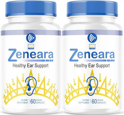 Zeneara Ear Health Support Supplement (2 Pack, 120 Capsules)
