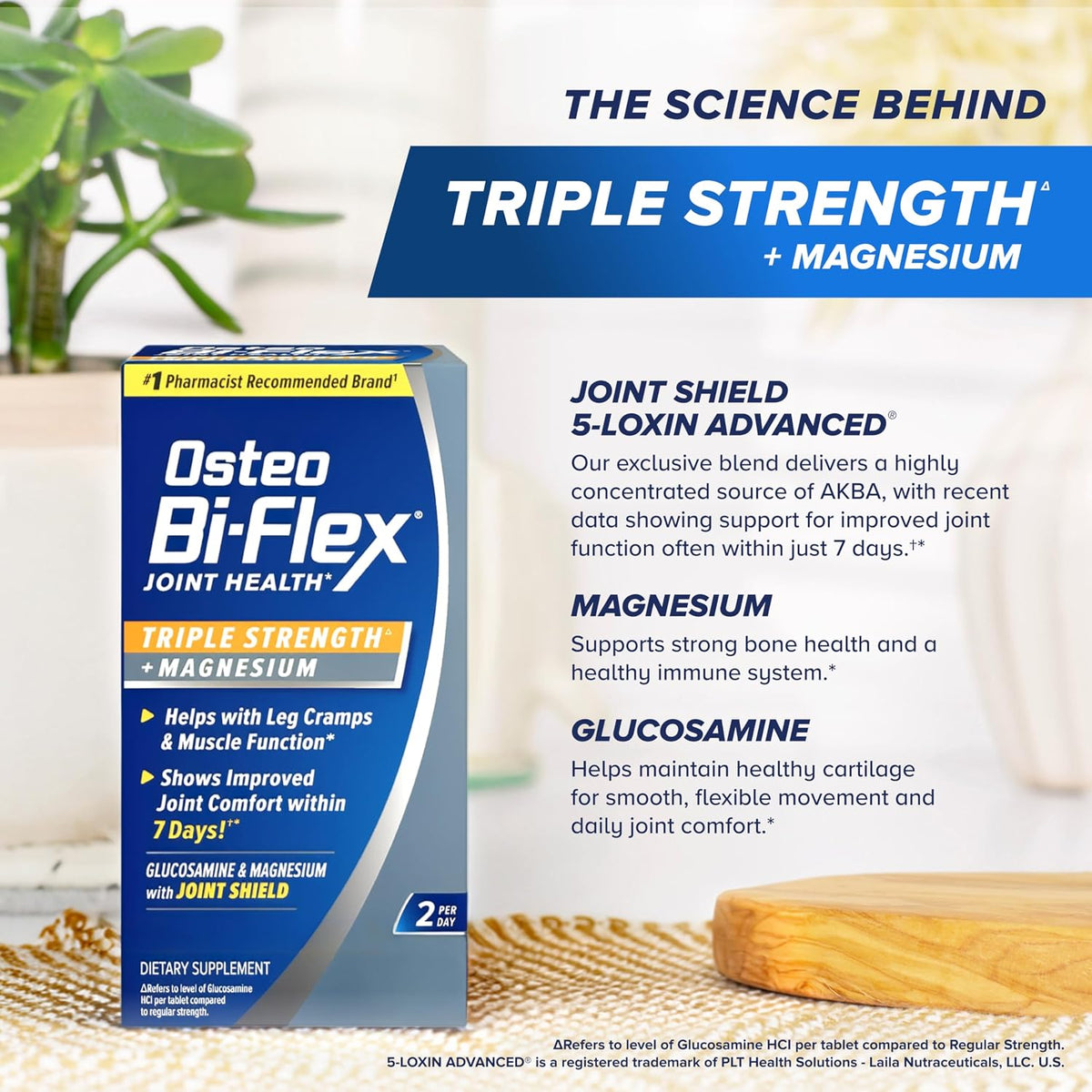 Osteo Bi-Flex Triple Strength Glucosamine Supplement with Magnesium, 80 Coated Tablets - görsel 6